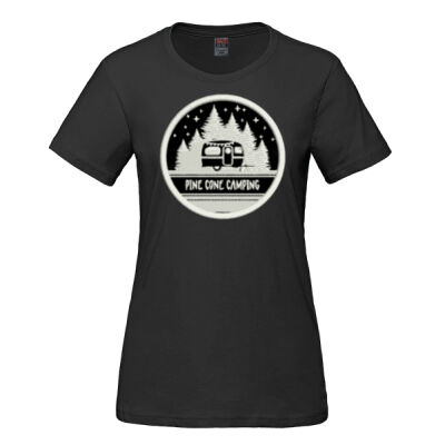 Ladies RING SPUN Combed Cotton Crewneck T-Shirt Thumbnail